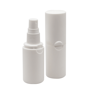 white plastic child resistant spray bottles