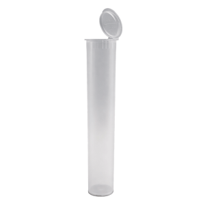 Clear Plastic Tube with open lid