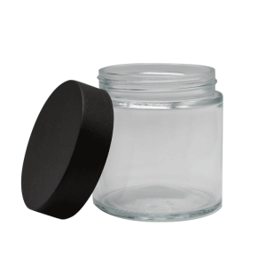clear glass jar 8oz